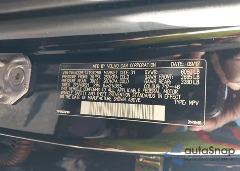 2018 Volvo Xc90 T6 Inscription z USA, uszkodzony, nr VIN YV4A22PL1J1320298